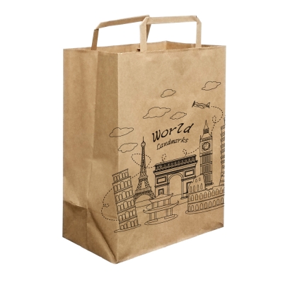 Flat Handle Grocery Bag