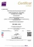 JJG ISO & FSSC certificate renewal is completed