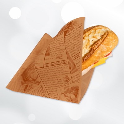 PE-Coated Newsprint L Paper Bag