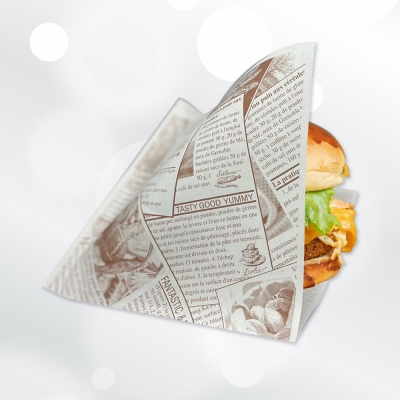 PE-Coated Newsprint L Paper Bag