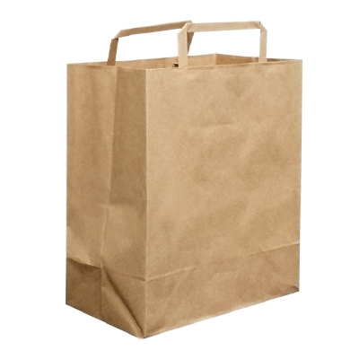 Flat Handle Grocery Bags