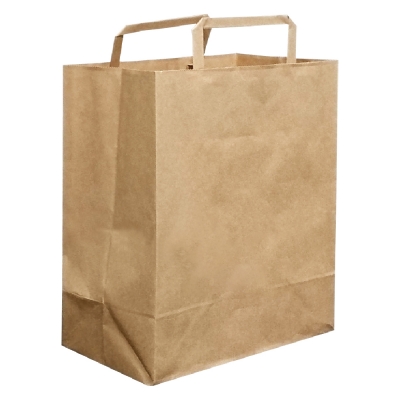 Flat Handle Grocery Bags